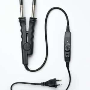 Heat tongs for keratin placement