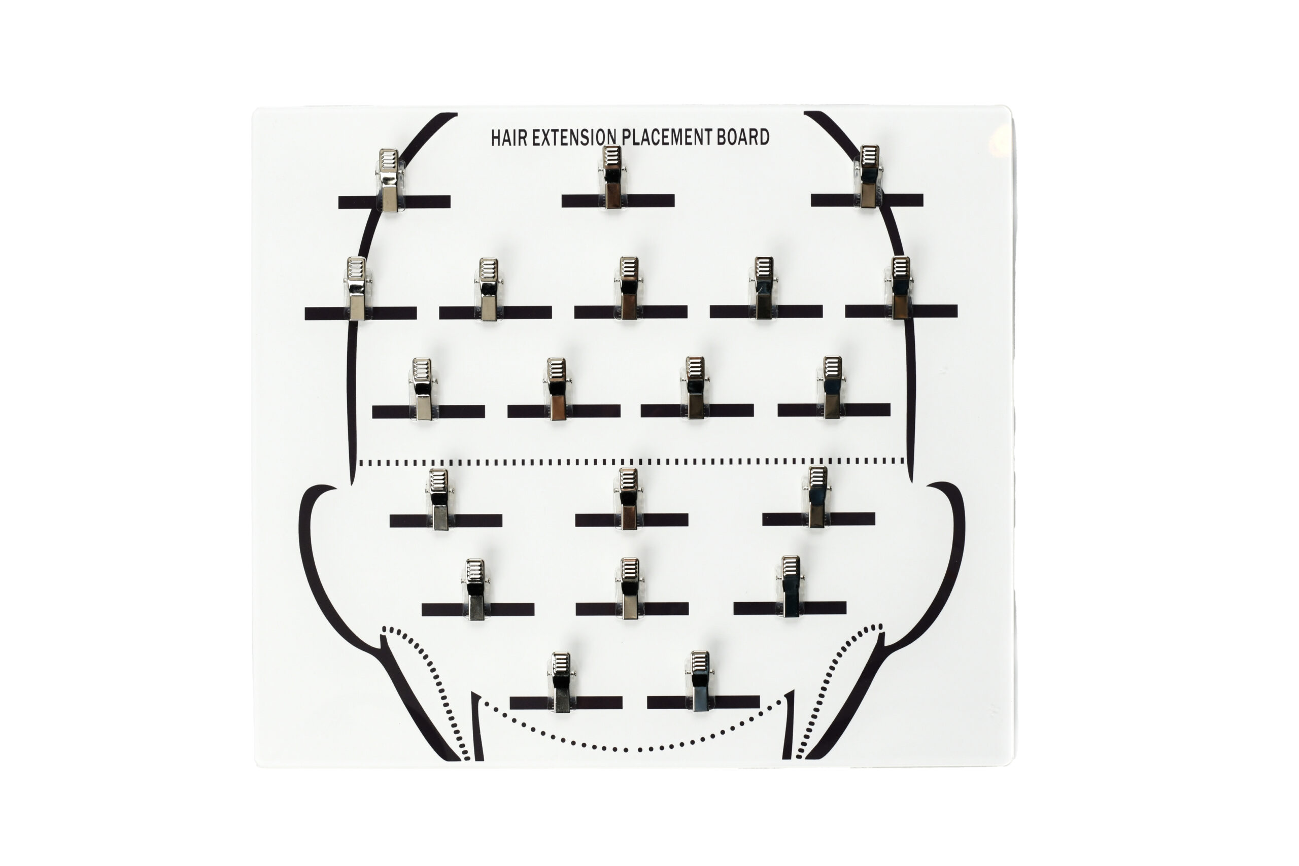 Tableau de distribution des extensions de cheveux
